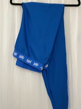 YITTY Royal Blue Active Leggings with Logo Hem